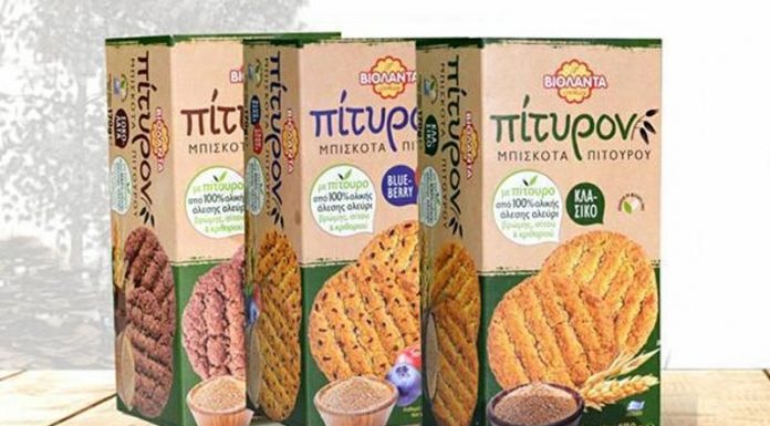 Μπισκότα Βιολάντα με πίτουρο