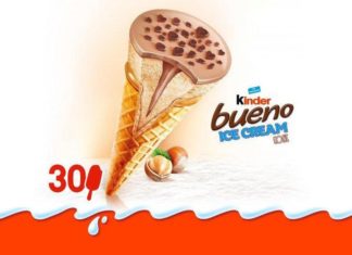 Νέα παγωτά Kinder Bueno