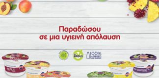 Ανανεωμένα επιδόρπια γιαουρτιού Κρι Κρι με φρούτα