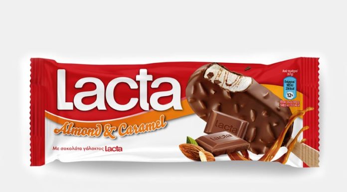 Νέο ξυλάκι Lacta Almond Caramel