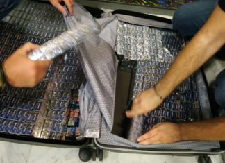 Λαθραία τσιγάρα σε βαλίτσες στο "Μακεδονία"