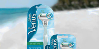 Νέα ξυριστική μηχανή Venus Sensitive 