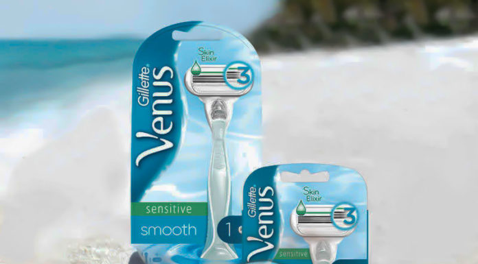 Νέα ξυριστική μηχανή Venus Sensitive 