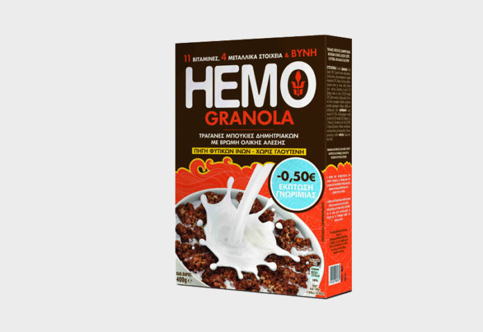 Μπουκιές δημητριακών Hemo από τη Γιώτης