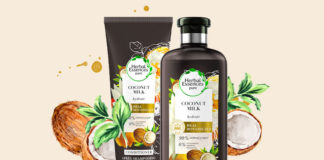 Herbal Essences pure με γάλα καρύδας