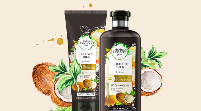 Herbal Essences pure με γάλα καρύδας