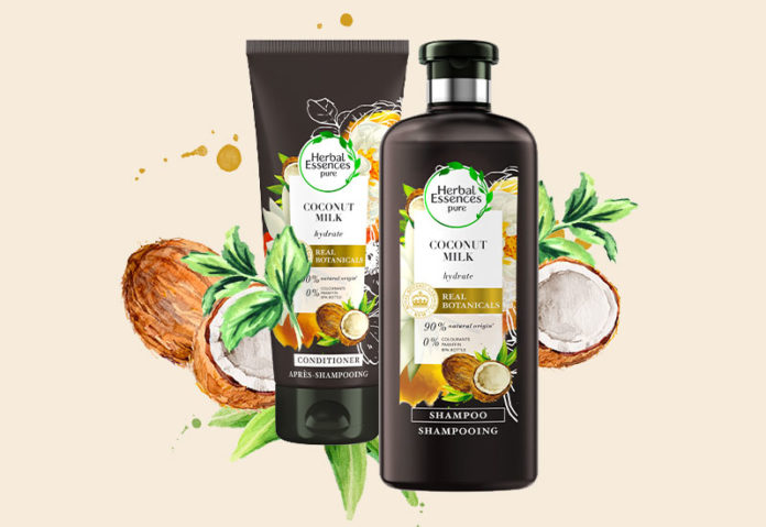 Herbal Essences pure με γάλα καρύδας