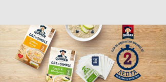 Σνακ βρώμης σε φακελάκια από την Quaker