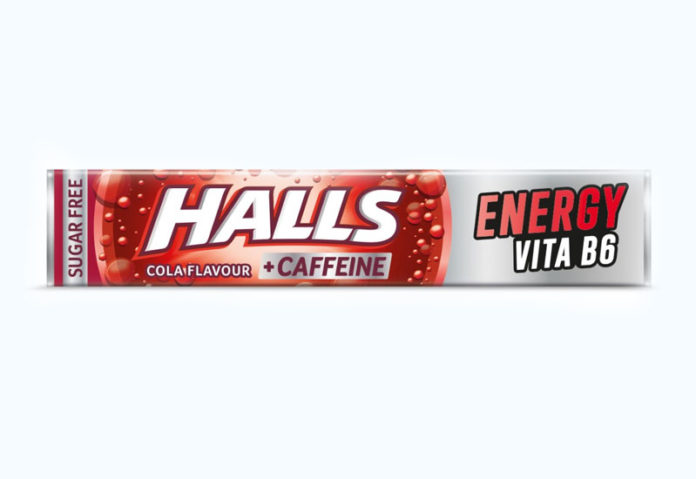 Halls Energy με βιταμίνη Β6