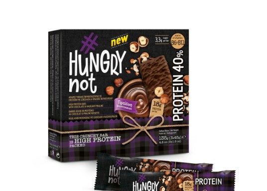 Μπάρα Hungry not με σοκολάτα και πραλίνα φουντουκιού