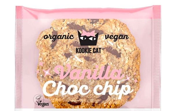 Kookie Cat μπισκότο βρώμης με βανίλια και κομματάκια σοκολάτας