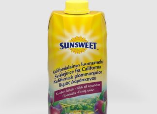 Χυμός Δαμάσκηνου Sunsweet σε χάρτινη συσκευασία