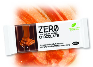 Σοκολάτα ZERO Γάλακτος με αλατισμένη καραμέλα