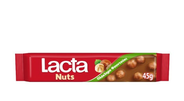 Νέα μπάρα Lacta Nuts με ολόκληρα φουντούκια