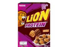 Δημητριακά πρωϊνού LION Protein με καραμέλα και σοκολάτα